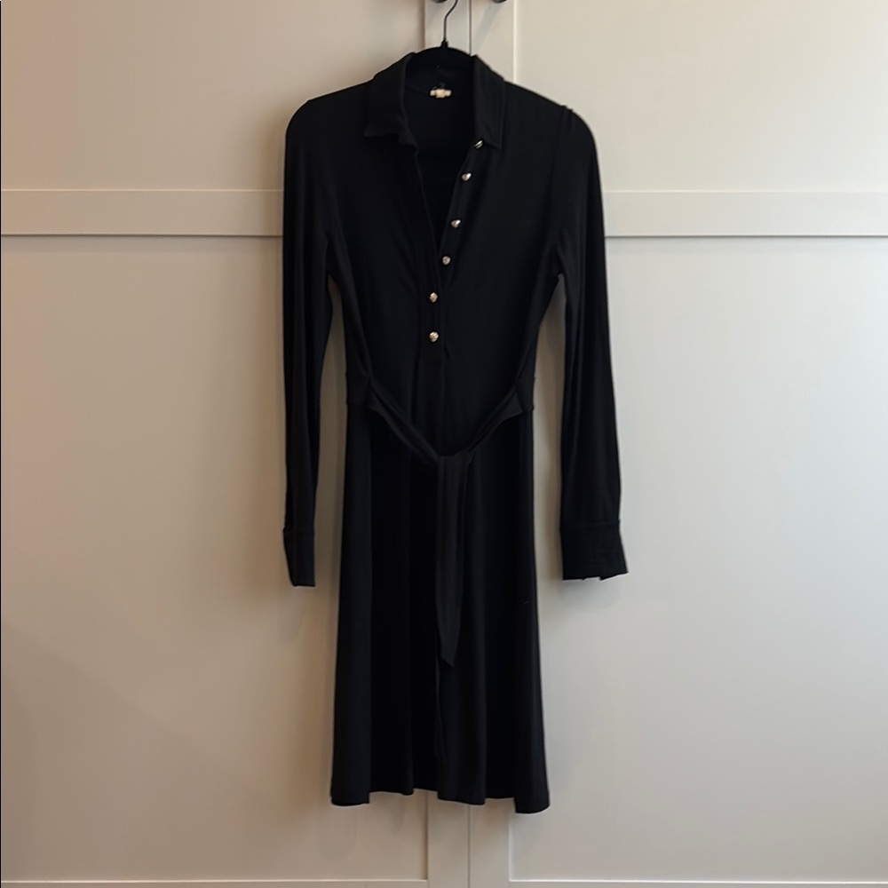 Black Button-Up Dress